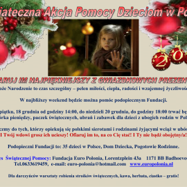 Świąteczna Akcja Pomocy Dzieciom w Polsce 2015